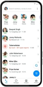 unlimited caller ID lookup in Truecaller Mod APK